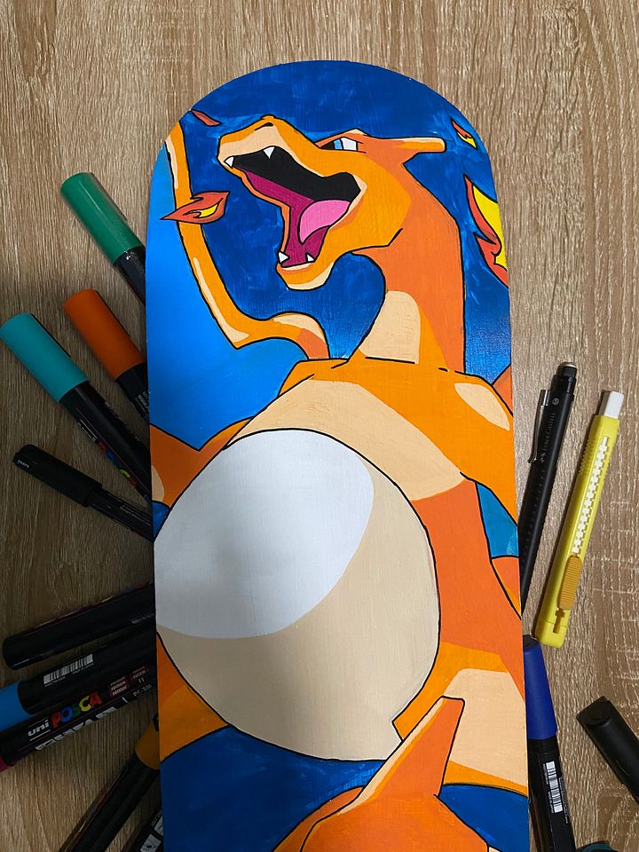 Planche skateboard décorative || Salmeche évolutions product image (2)