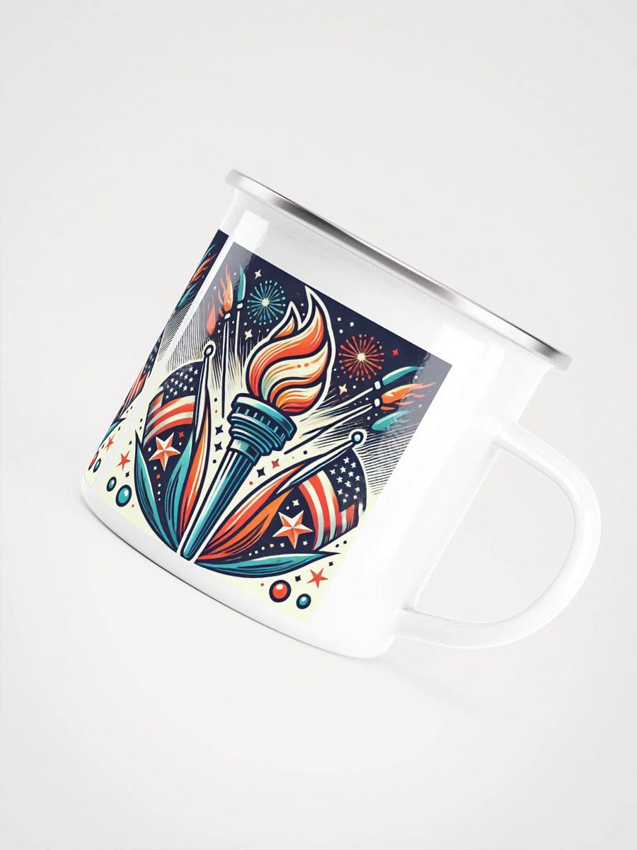 Patriotic Torch Enamel Mug product image (5)