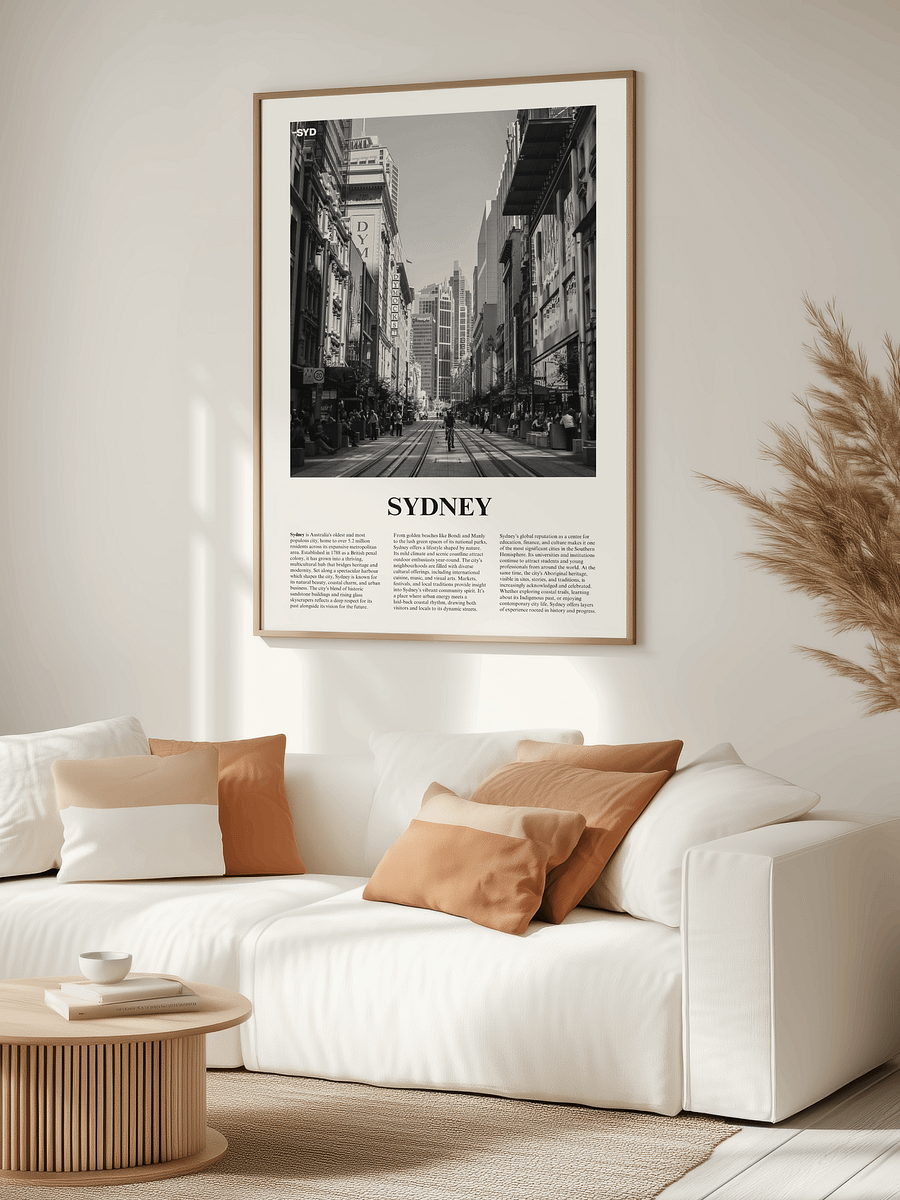 Sydney 03 Newspaper Poster | Framed product image (3)
