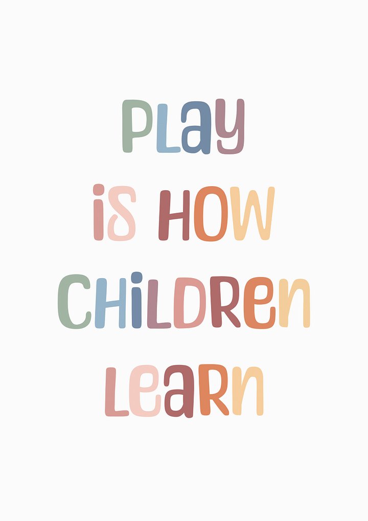 Play Is How Children Learn Wall Art Poster product image (1)