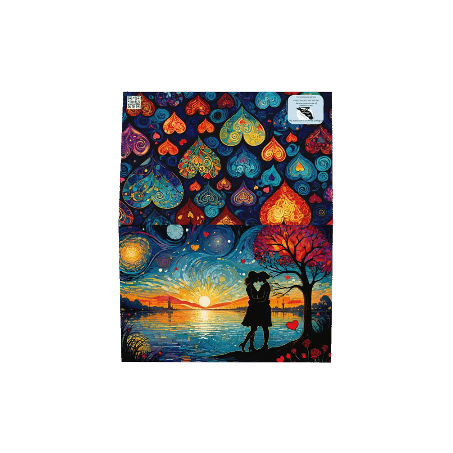 Lesbe Valentines, Sunset Love Card product image (19)