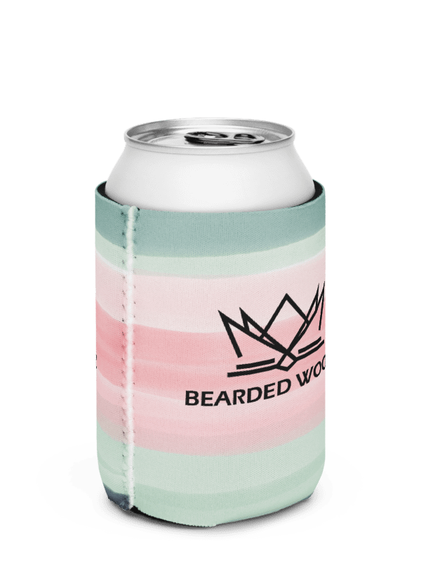 Coozie Can Cooler (Design: Bearded Woodz) Custom Color product image (3)