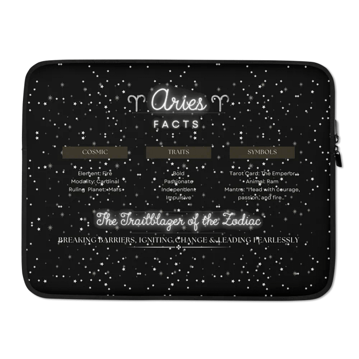 Aries 2025, Attributes, Laptop Sleeve product image (2)