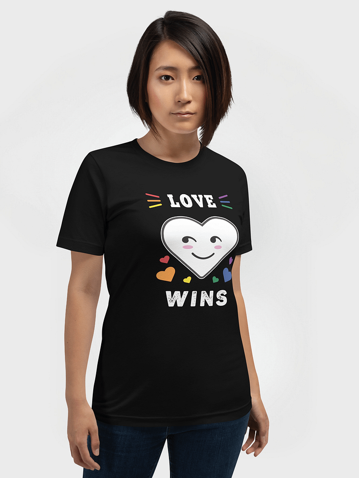 Heart Face Love Wins LGBTQ Gay Pride T-Shirt product image (1)