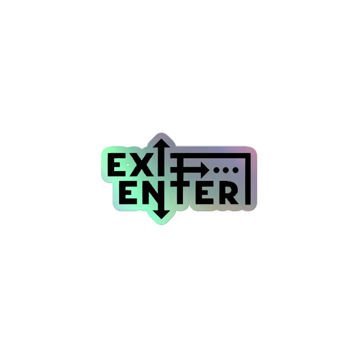 Exit Enter Holographic Sticker Sheet product image (1)