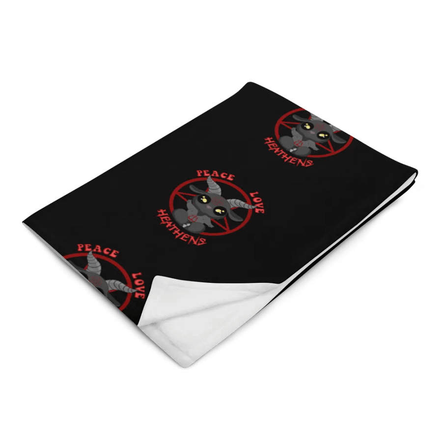 Peace, Love, Heathens Throw - Red product image (2)