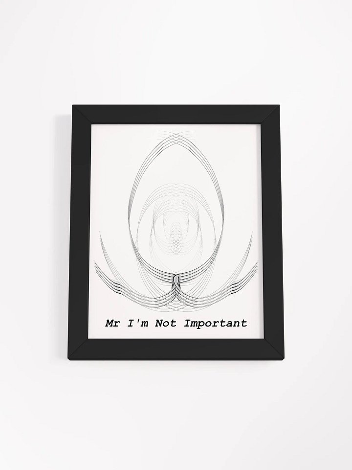 Framed - High-Quality Matte Poster - Mr I'm Not Important product image (1)