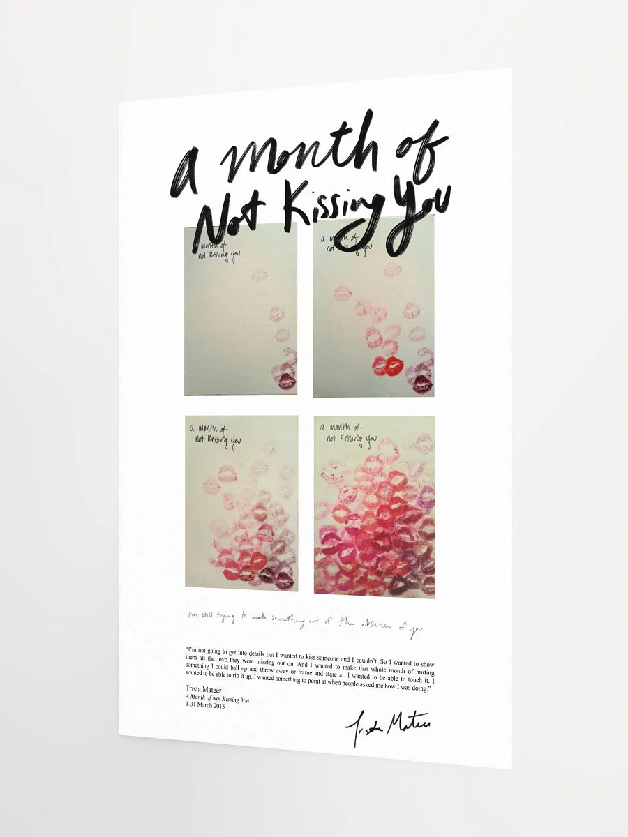 A Month Of Not Kissing You Art Print product image (9)