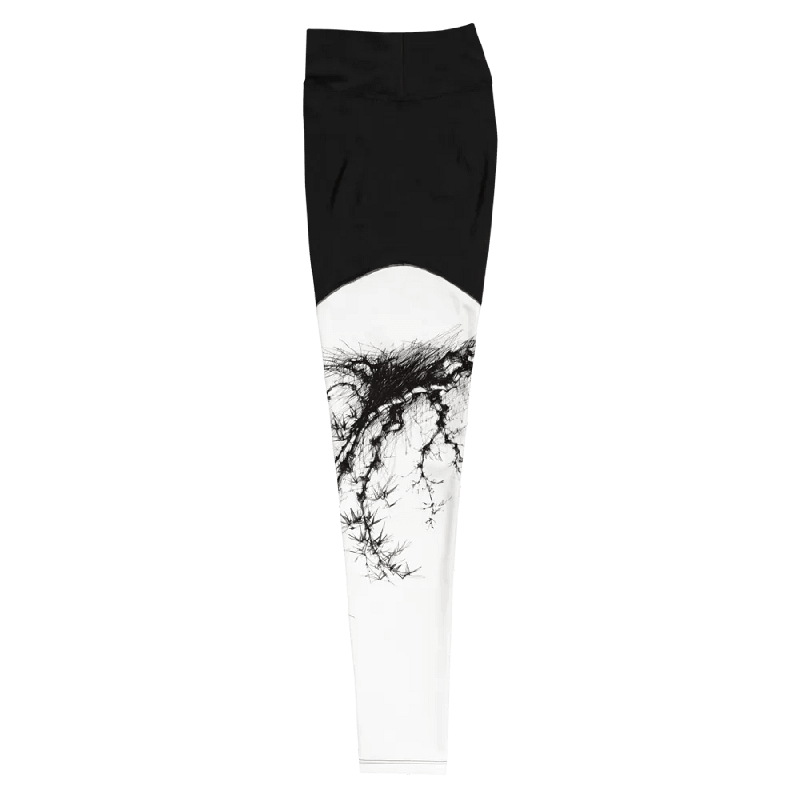 Bamboo Root All-Over Print Sports Leggings product image (9)