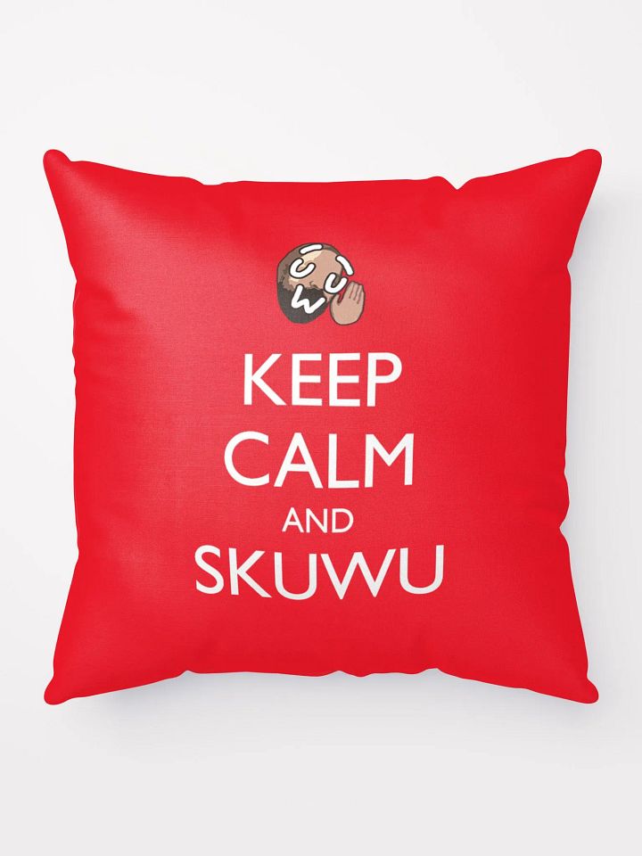 "Keep Calm and Skuwu" Throw Pillow product image (1)