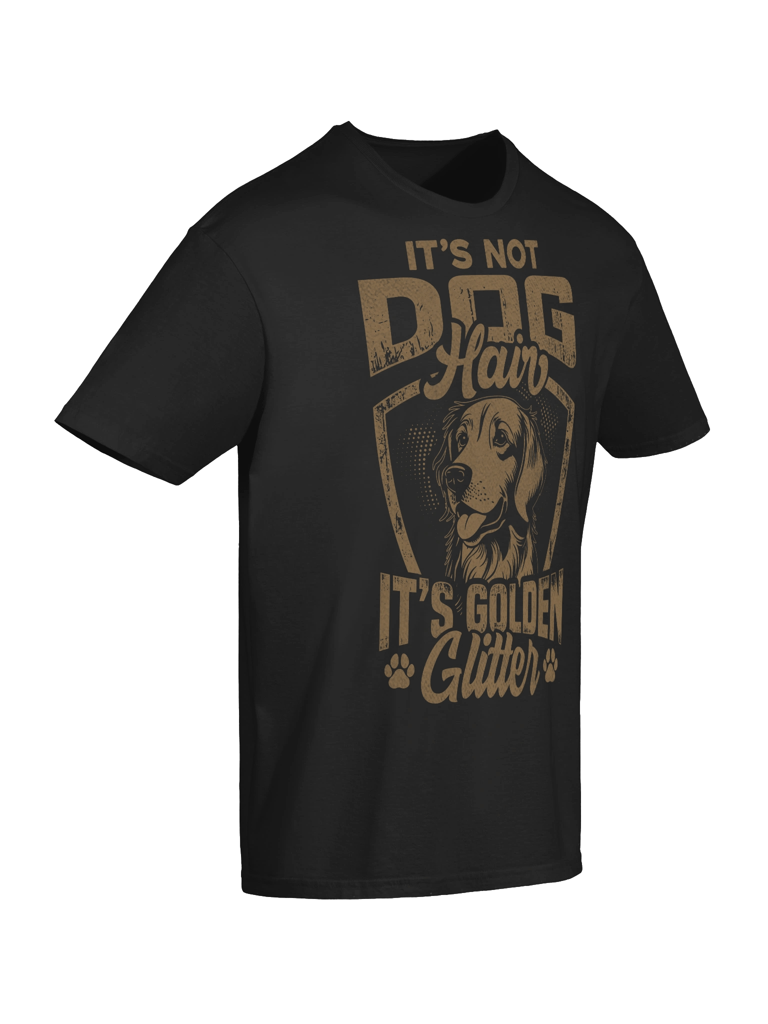 Golden Glitter Dog T-Shirt product image (48)