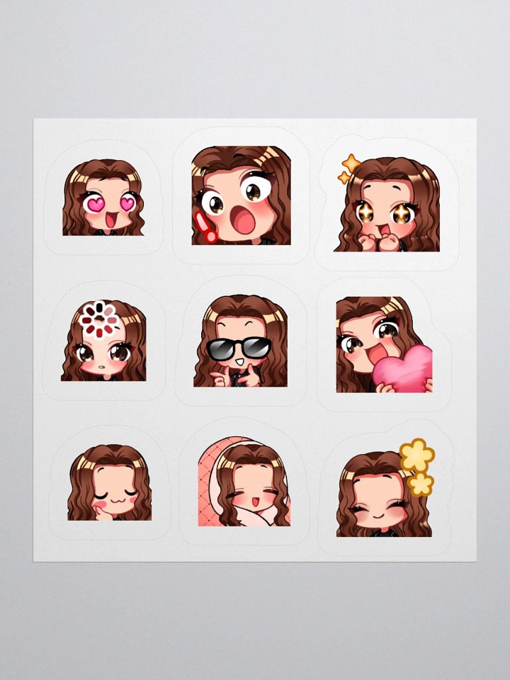 EmmaCowic Emote Stickers Vers 1 product image (1)