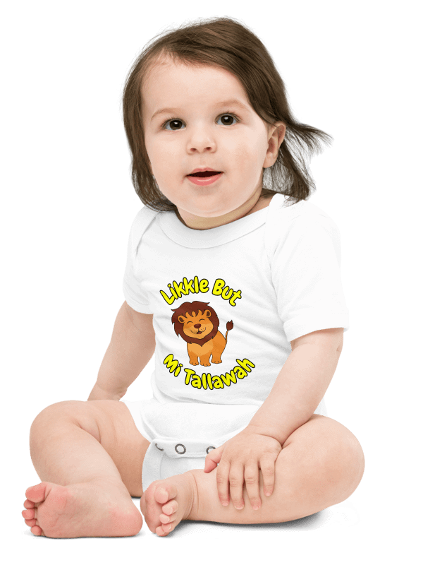 Likkle But Mi Tallawah Baby Onesie – Jamaican Pride for Your Little Warrior product image (8)