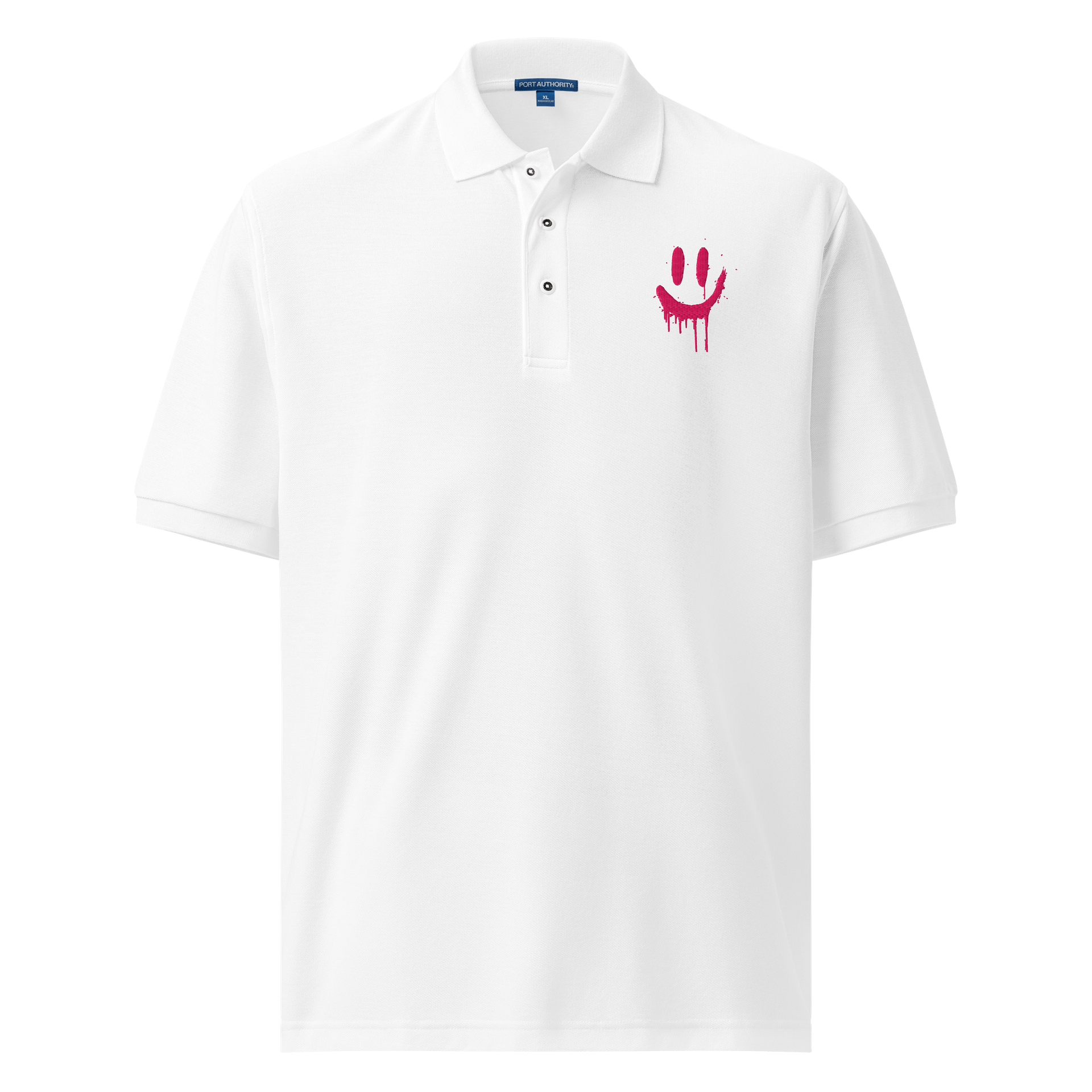 Dripping Smiles Pink Polo Shirt product image (1)