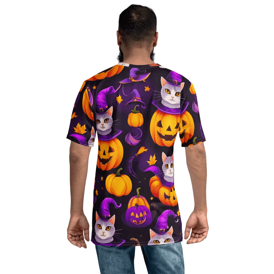 Cats Pumpkin Charade T Shirt product image (7)