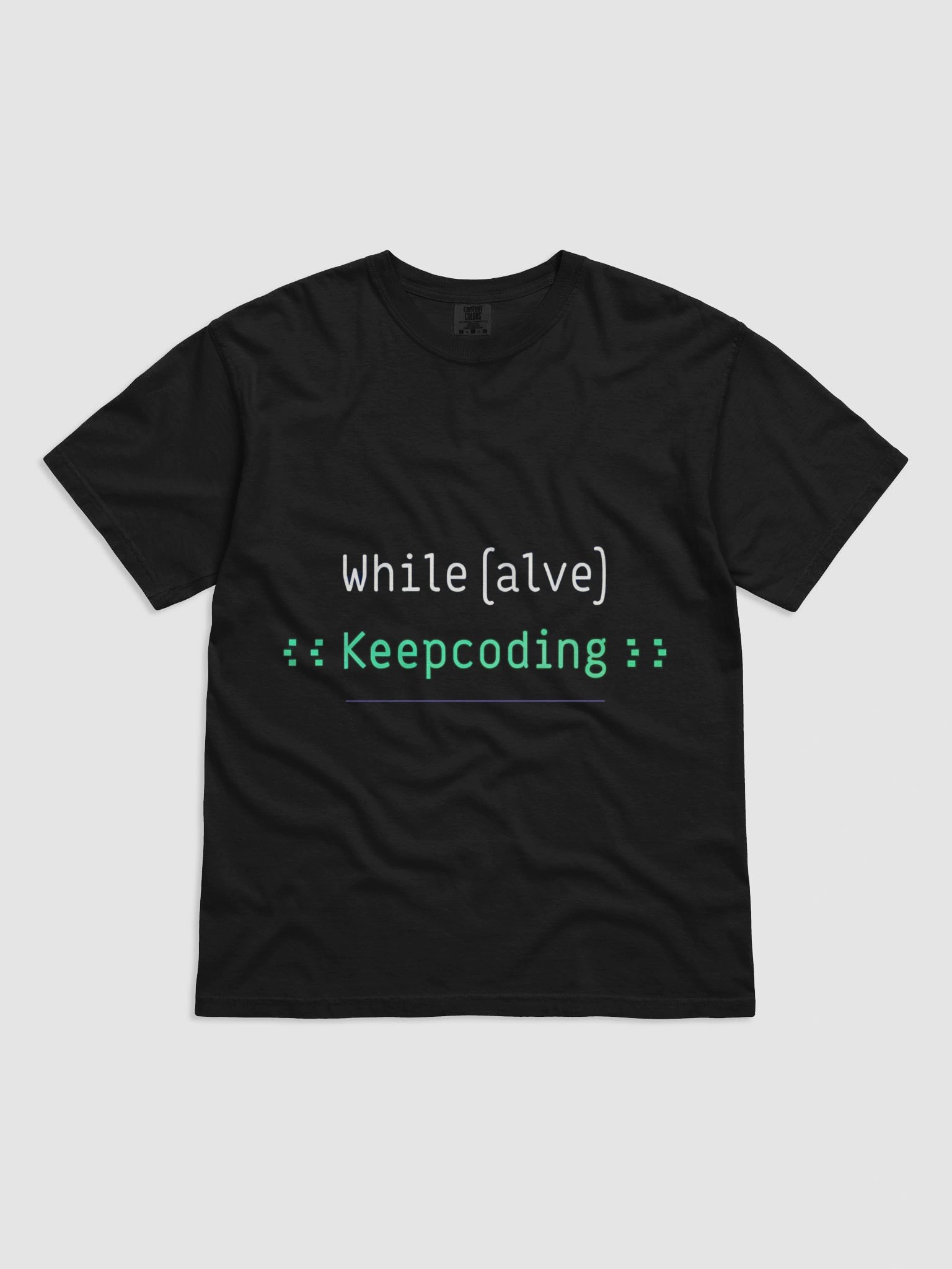While Alive Keep Coding Programmer Tee product image (2)