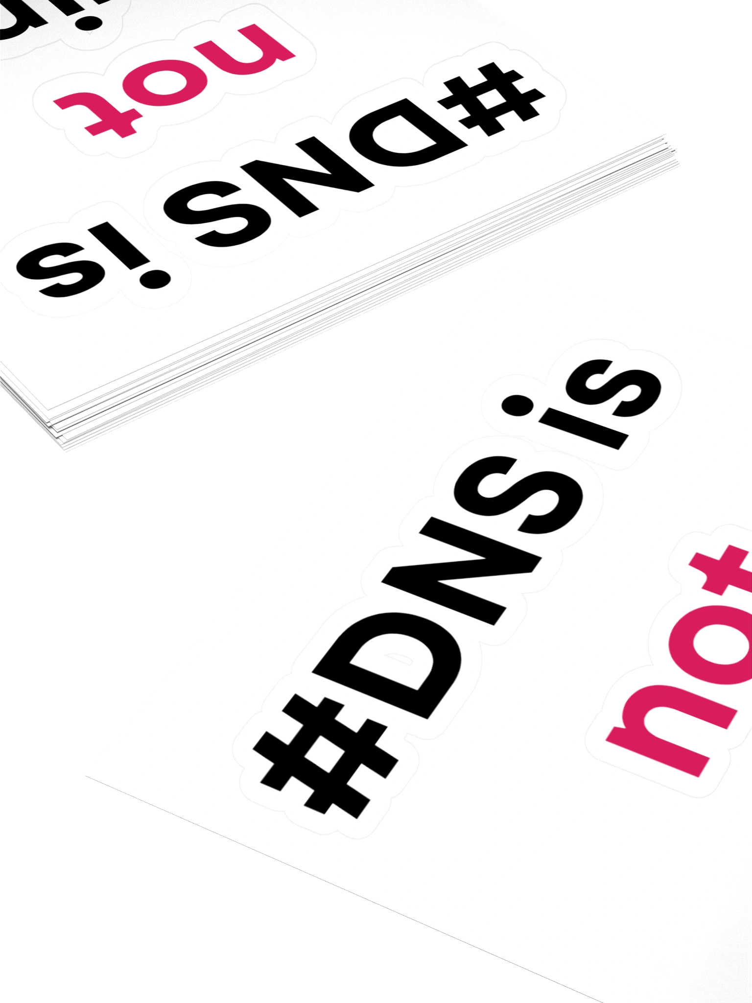 "DNS is not a crime." Sticker product image (4)