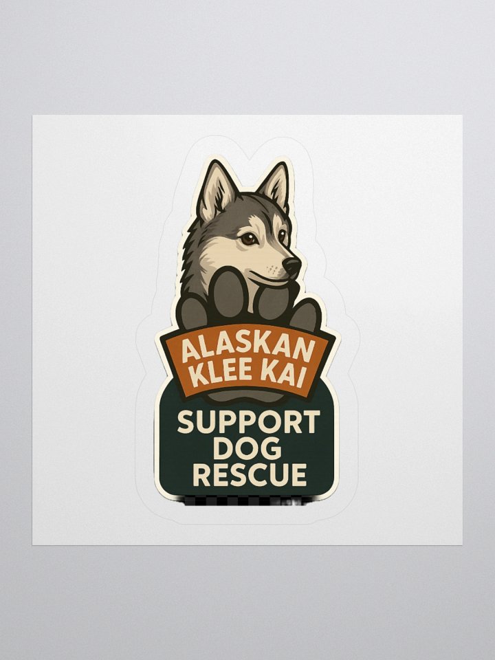 Cordell’s Paw Pack Sticker – Alaskan Klee Kai Rescue Edition (Cordell’s Shelter Collection) product image (1)