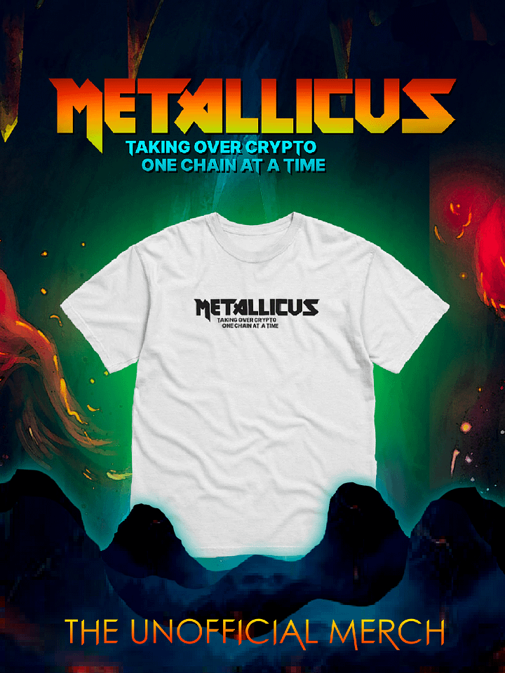 THE UNOFFICIAL METALLICUS T-SHIRT [WHITE] product image (1)