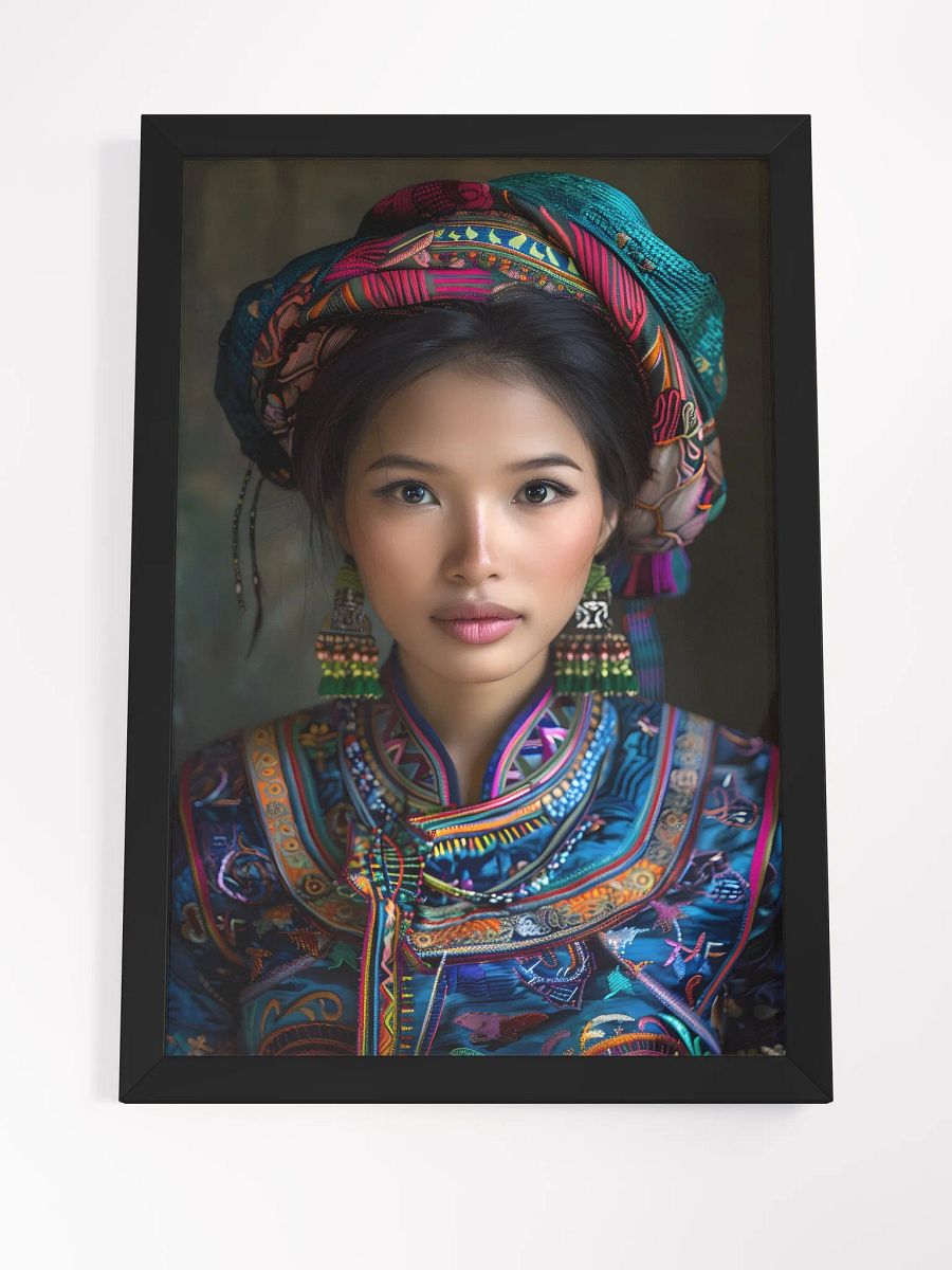 Traditional clothing woman portrait with vibrant colors product image (4)