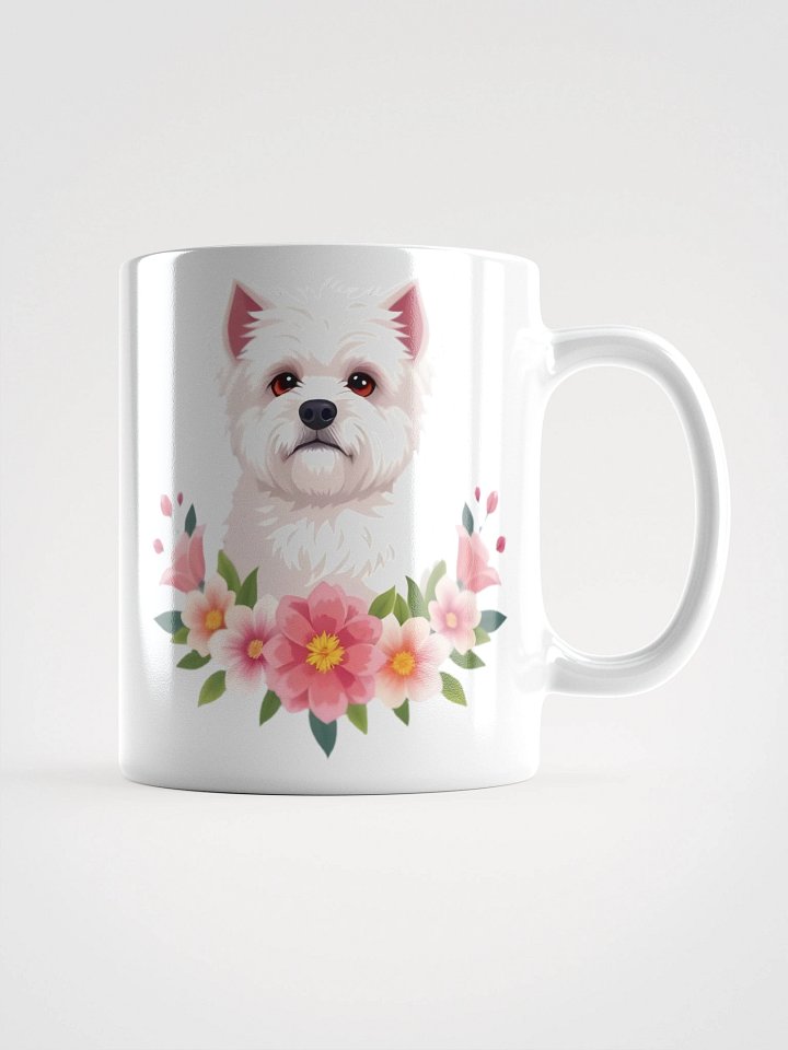 Floral Bichon Frise Mug product image (2)