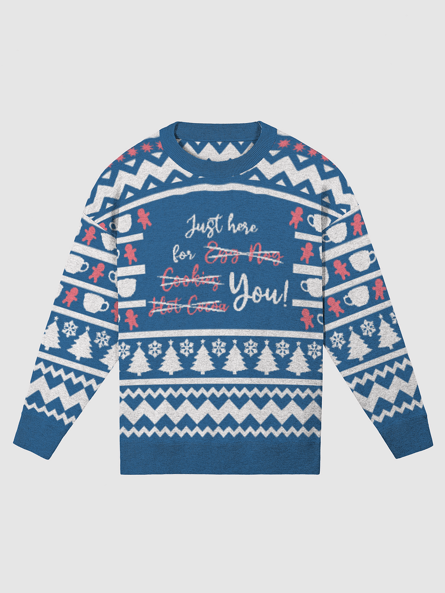 Relaxed Ugly Sweater In Blue Here Just For You! product image (1)