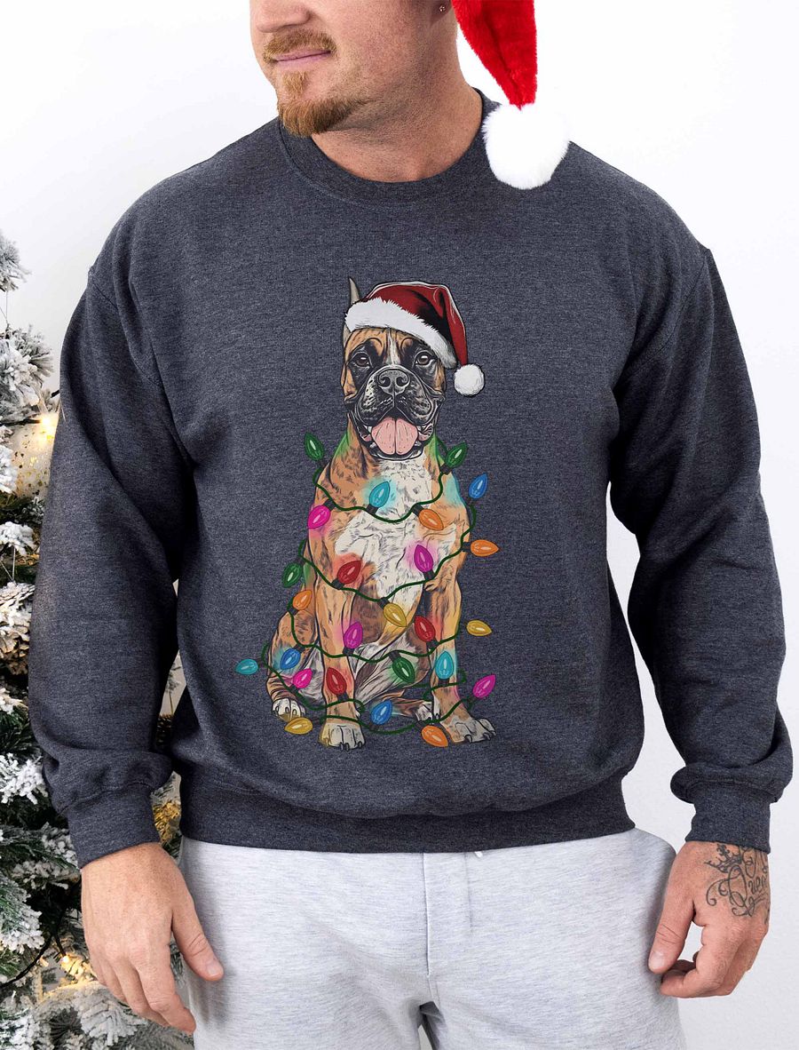 Funny Boxer(Cropped Ears) Christmas Sweatshirt product image (1)