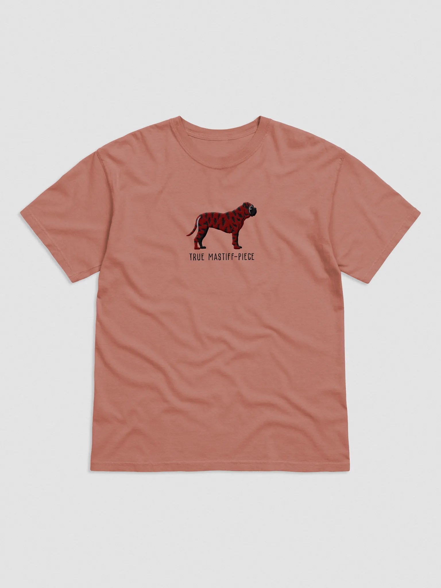 True Mastiff-Piece T-Shirt(Embroidered) of an English Mastiff(Brindle) product image (4)