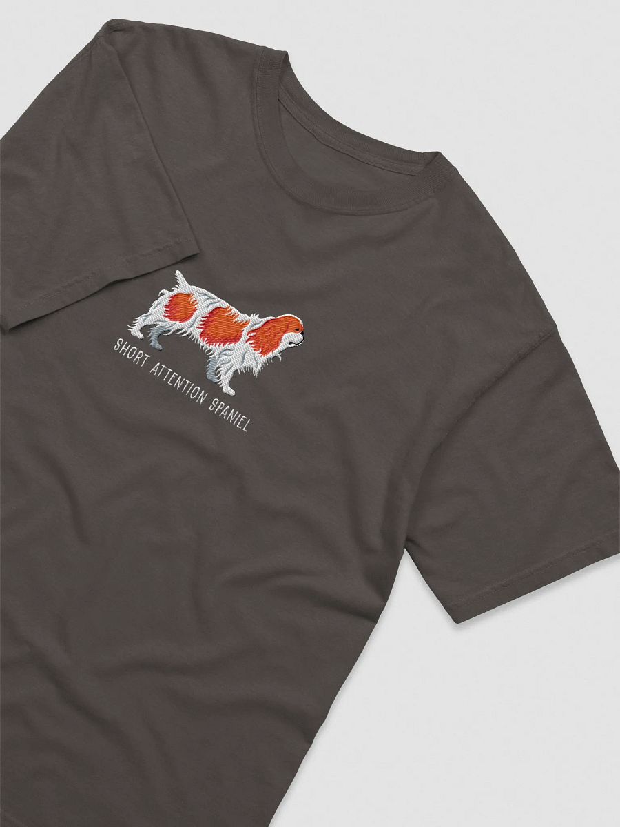 Short Attention Spaniel T-Shirt(Embroidered) of an English Toy Spaniel(Blenheim) product image (14)
