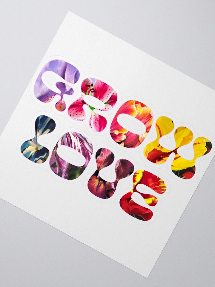 Grow Love Vinyl Sticker product image (4)