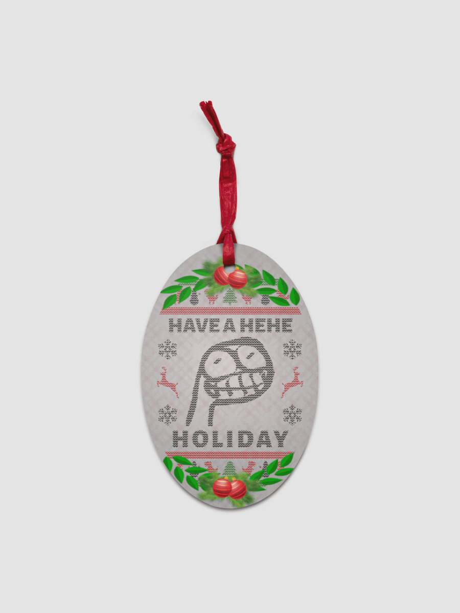 Hehe Holiday Wooden Ornament product image (4)