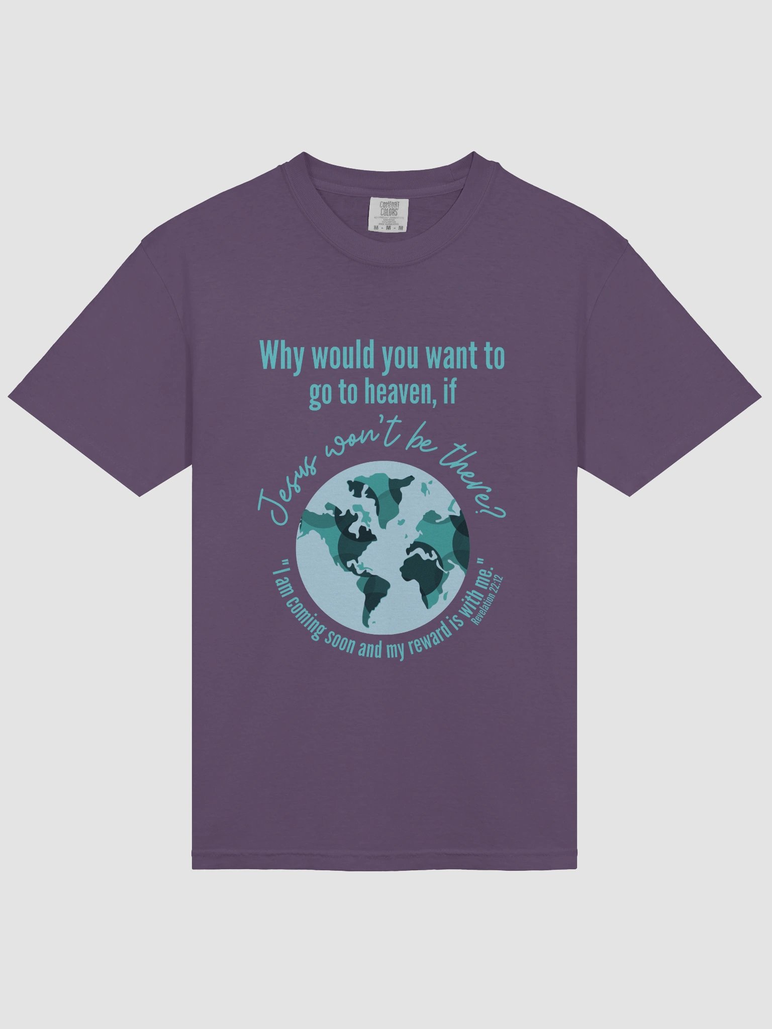 Why Go to Heaven Heavyweight T-Shirt product image (39)