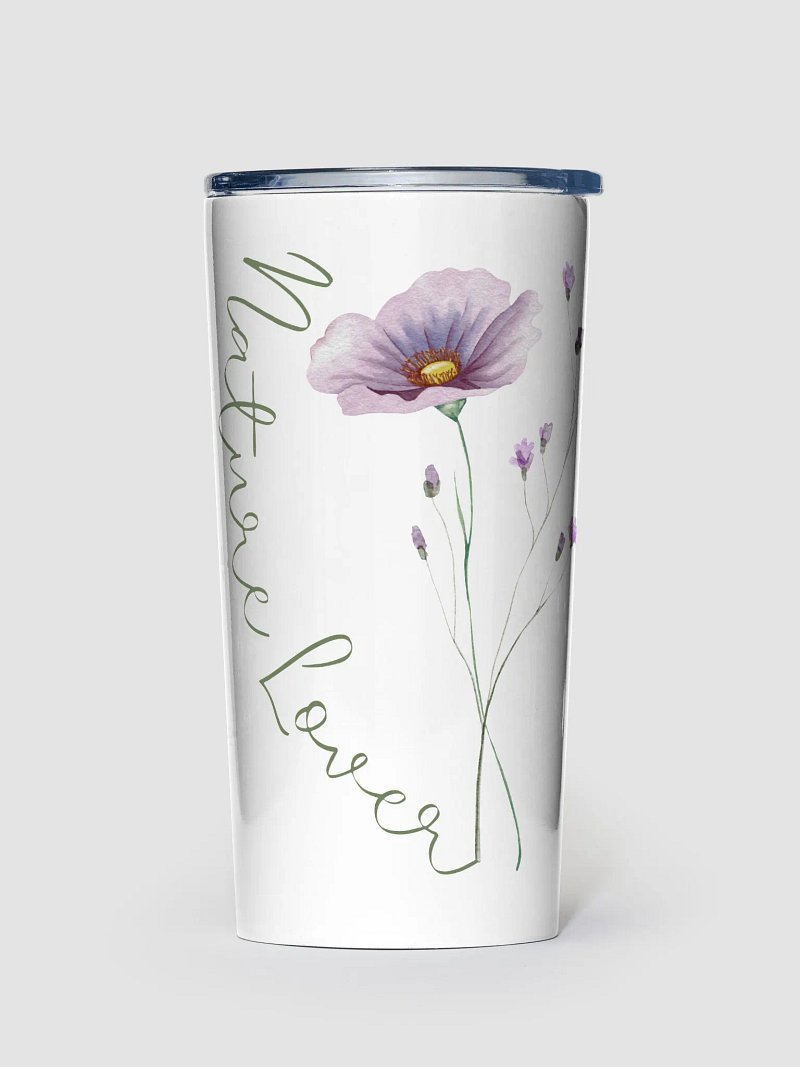 Nature Lover: Purple Floral 20oz Tumbler