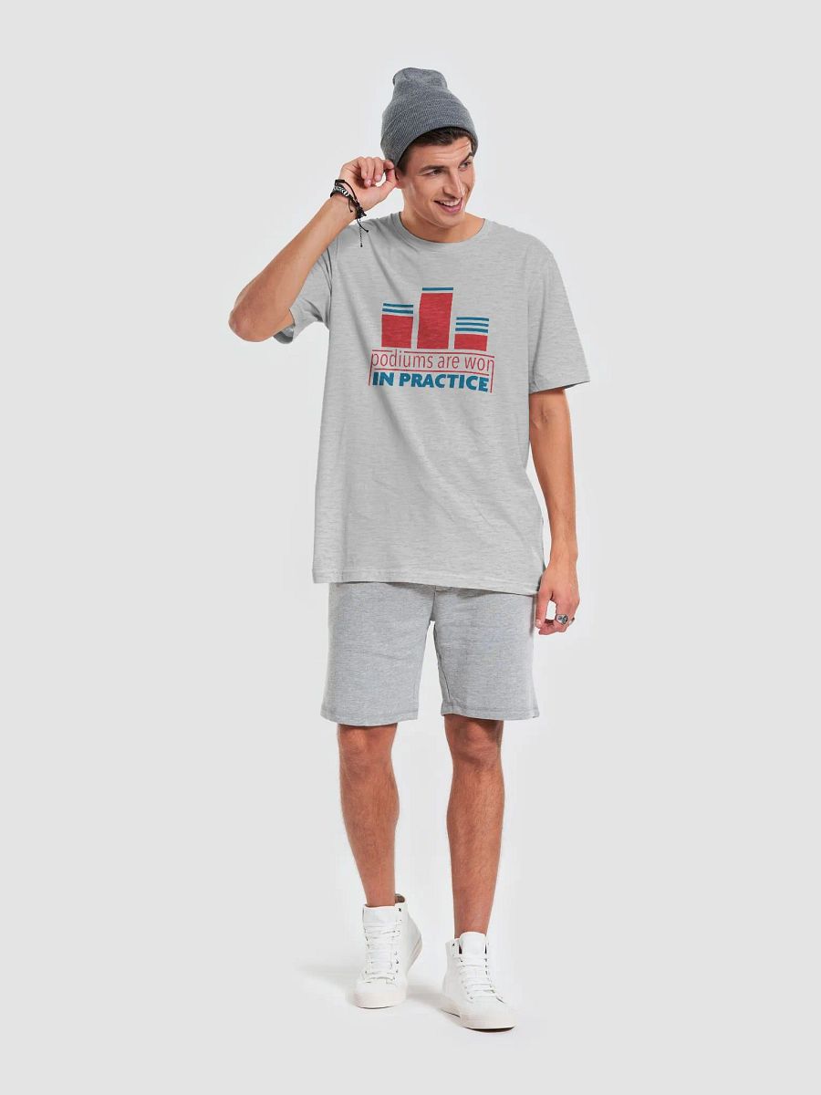 Podiums Are Won In Practice Tee: Orange & Blue product image (6)