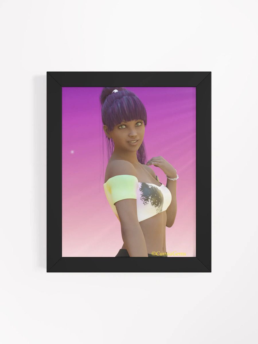 Vibrant Ponytail Fantasy Framed Poster product image (73)
