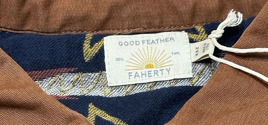Faherty Jacket Stretch Blanket Lined CPO Dark Chestnut Size Medium product image (6)