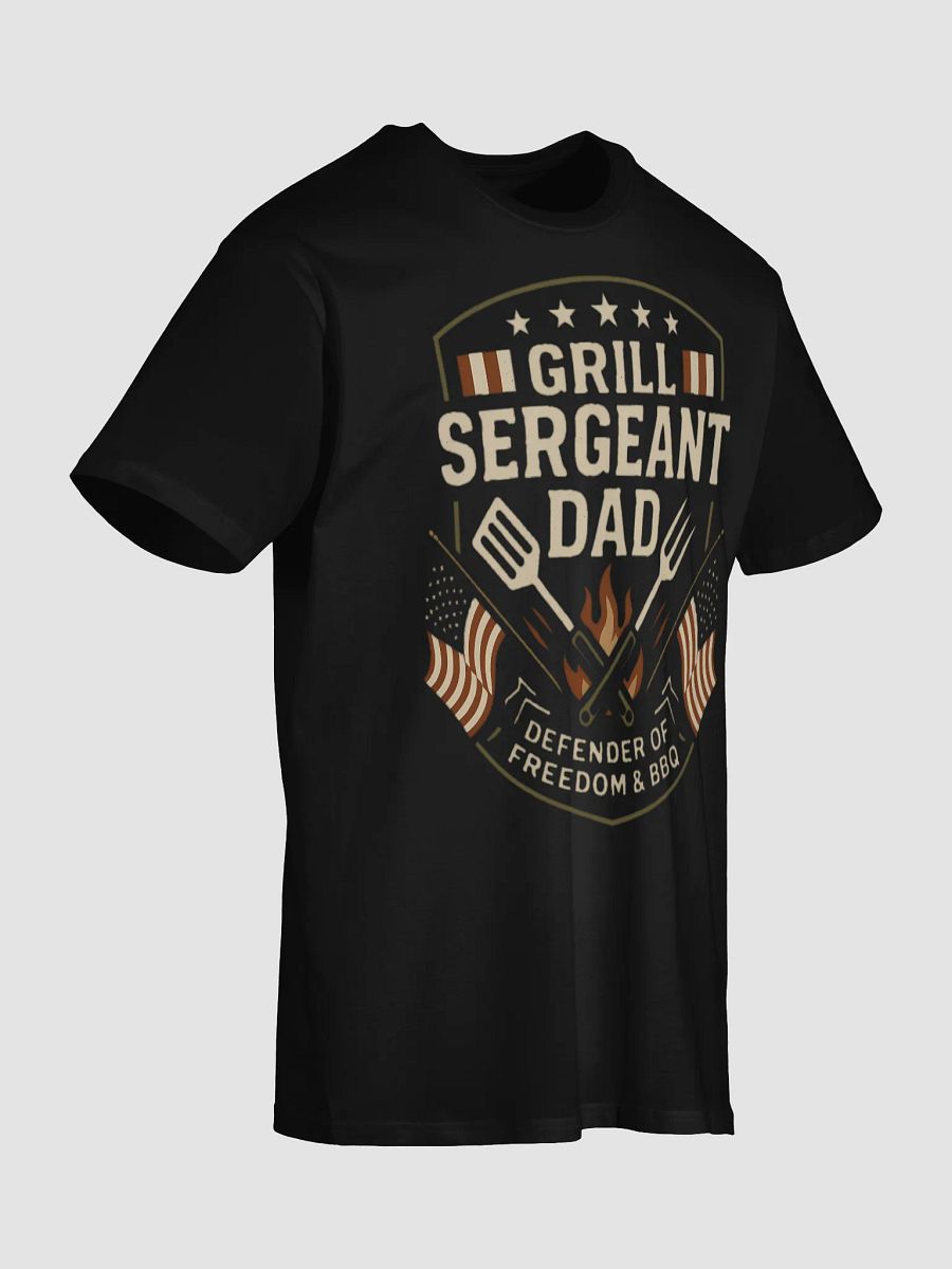Grill Sergeant Dad T-Shirt - Patriotic BBQ & Freedom Defender Gift product image (10)