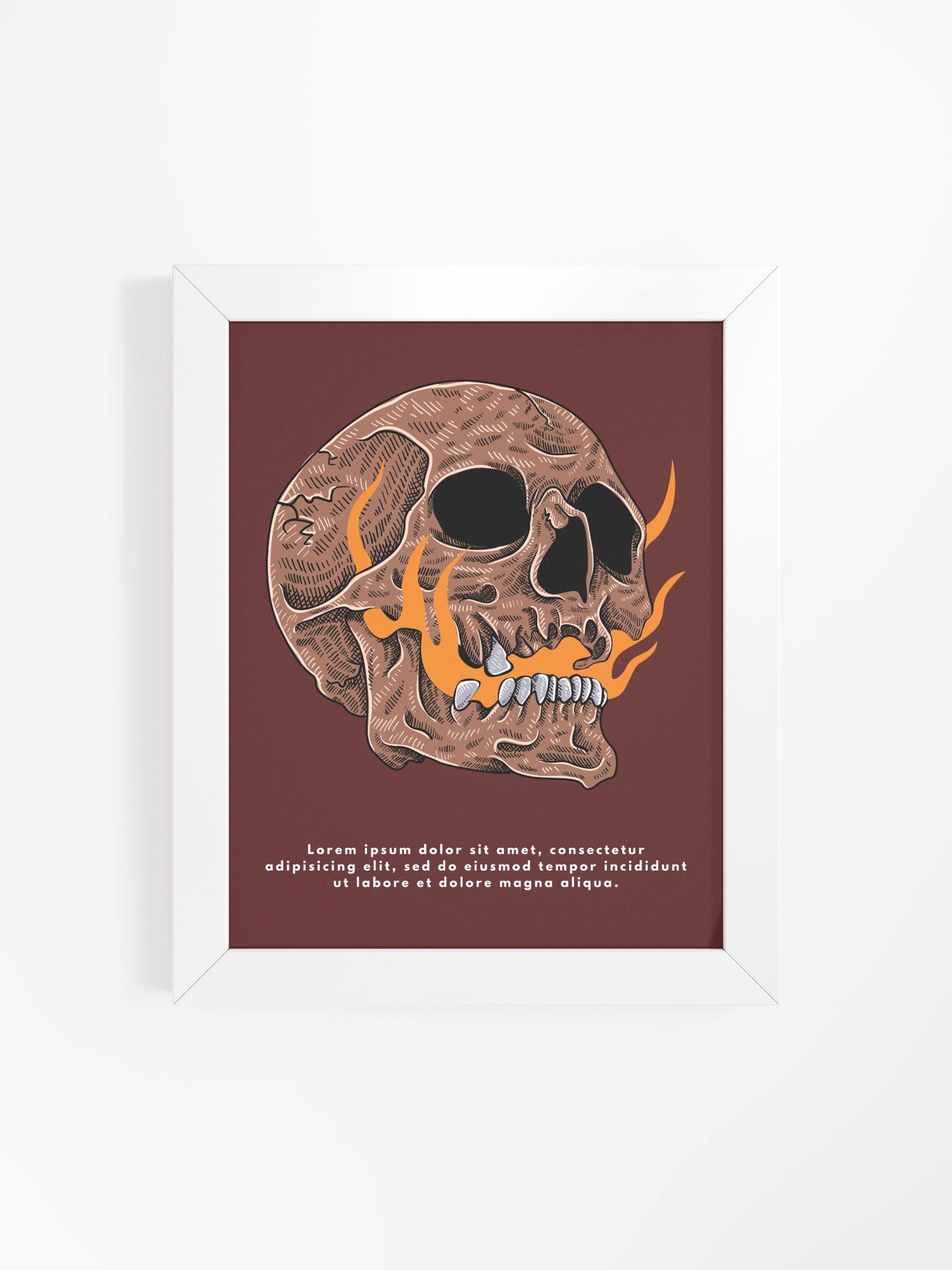 Burning Skull Framed Poster product image (4)