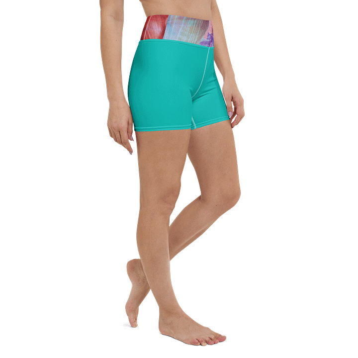 Paradise Breeze Iris Blue Flow Yoga Shorts product image (1)