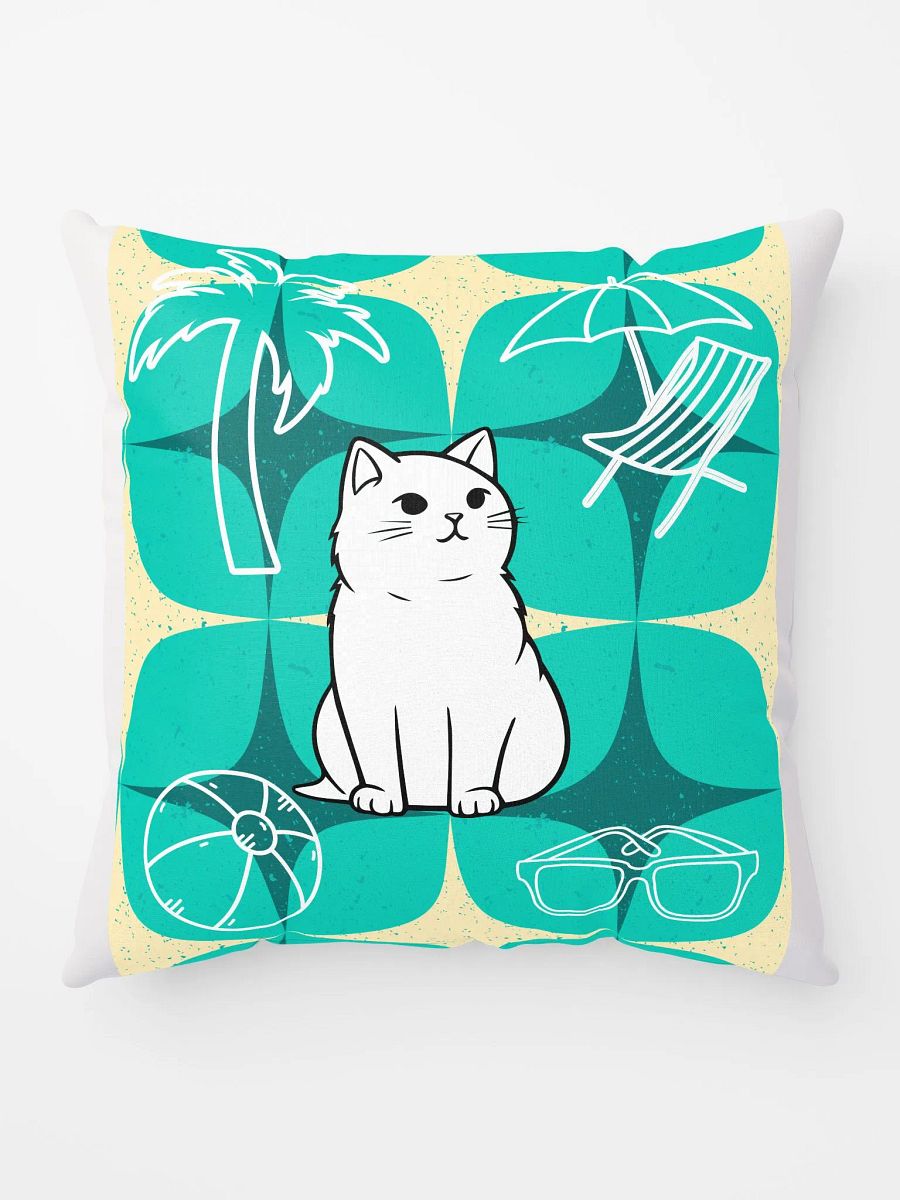 Beach Cat All-Over Print Pillow product image (5)