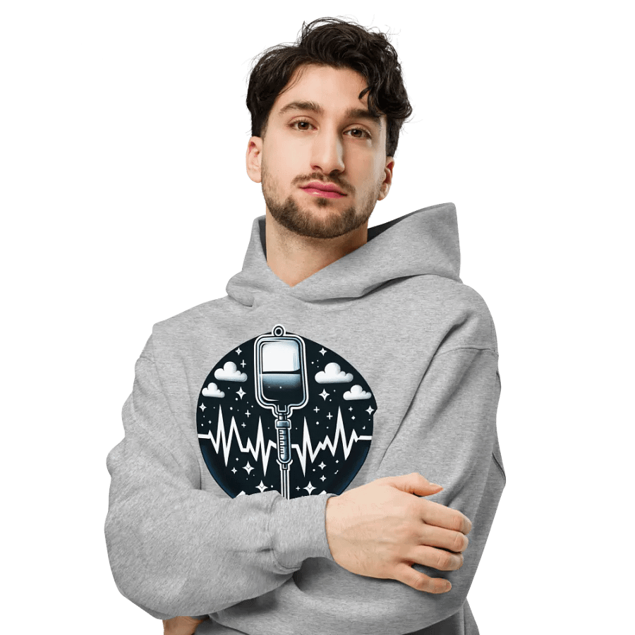 Lifeline EKG Oversized Hoodie product image (26)