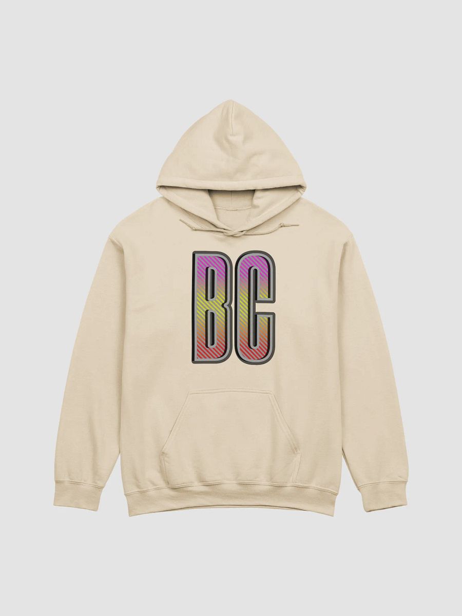 BC British Colombia Block Letters Vibrant Stripes Hoodie product image (19)