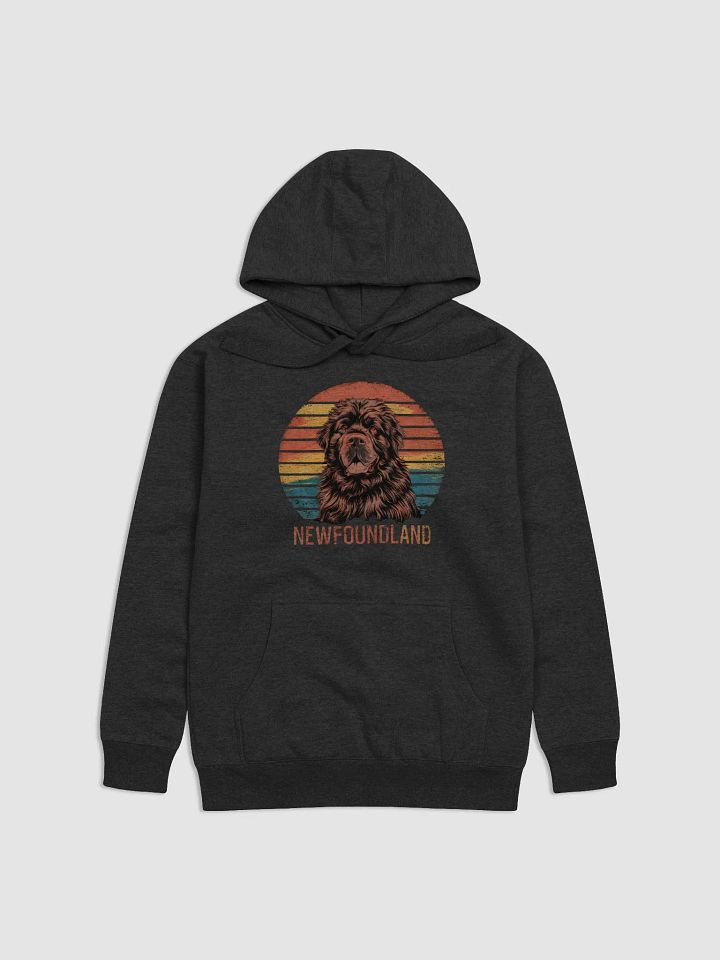 Classic Newfoundland Dog Hoodie - Unisex Vintage Style product image (1)