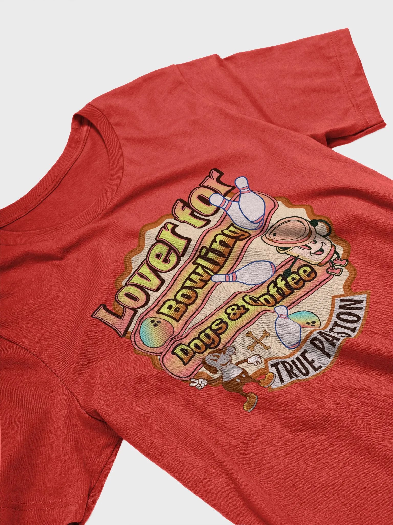 Lover For Dogs Coffee Bowling Passionate Essentials T-Shirt product image (2)