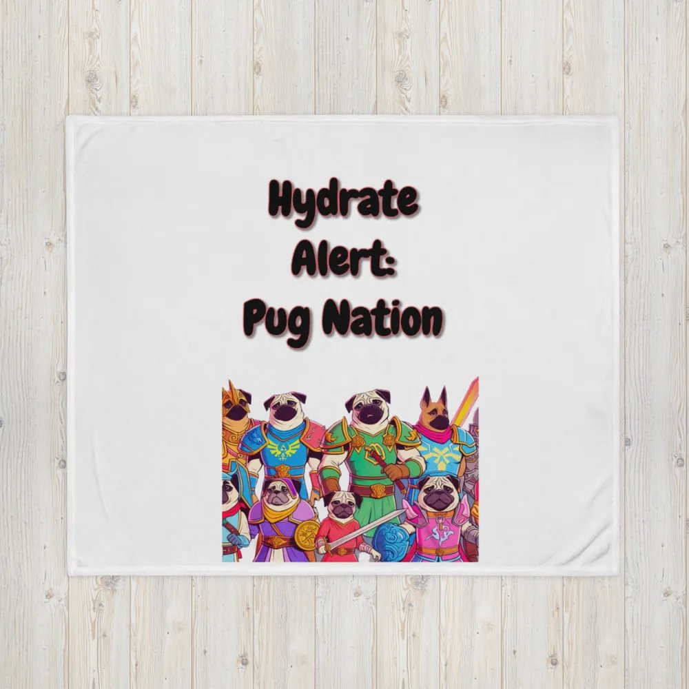 Pug Nation Armored Squad Throw Blanket product image (4)