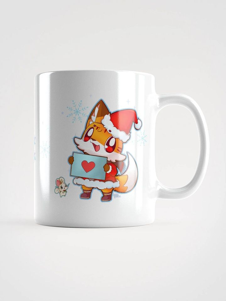 🦊🐭 Happy Holidays from Tots and Mitt ❄️White Mug Option 1 product image (1)