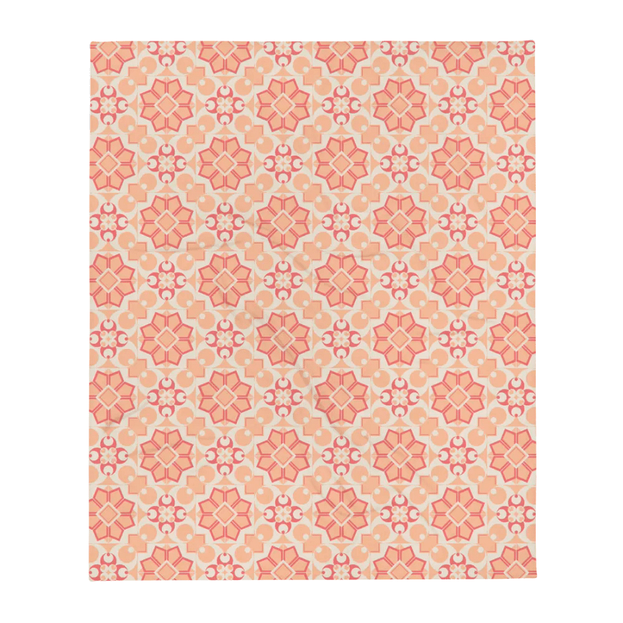 Peach Mosaic Throw Blanket product image (1)