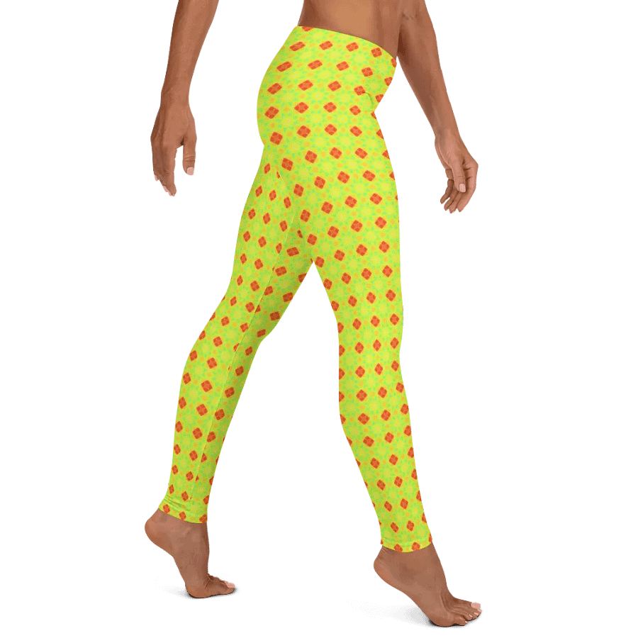 Abstract Repeating Coloured Shapes Ladies Leggings product image (5)