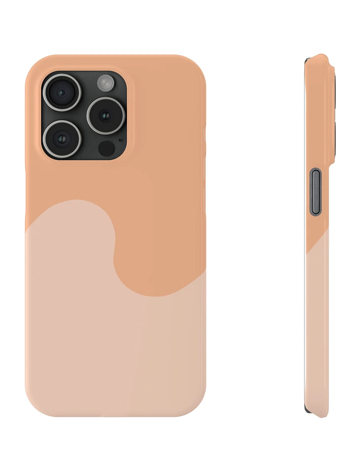 Peach Fuzz Minimal Wave iPhone Case product image (2)