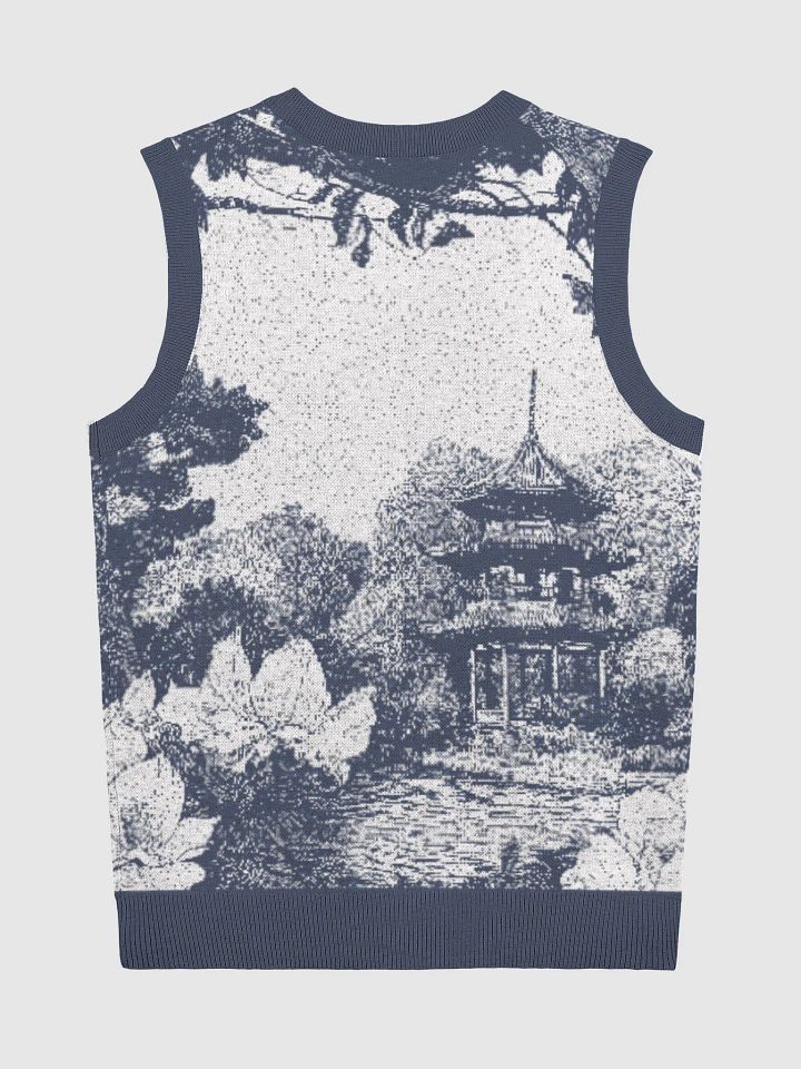 Tranquil Landscape III Knit V-Neck Vest product image (8)